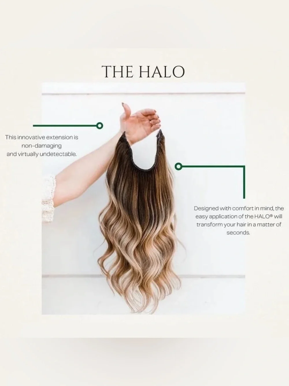 HALOCOUTURE Original Halo 20 Inch Remy Human Hair Extensions #2 Dark Brown